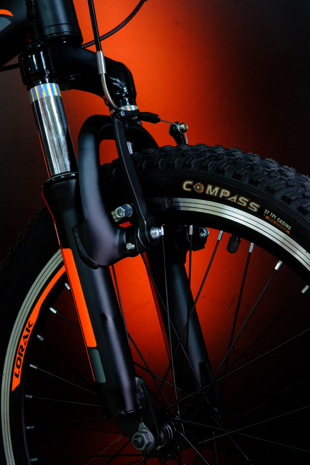 Lorak RACE Lite 20 Матовый Чёрный/Оранжевый