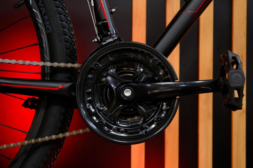 LORAK Sel 8800 NEW Матовый Чёрный/Красный рама 19 (на рост 171-182)